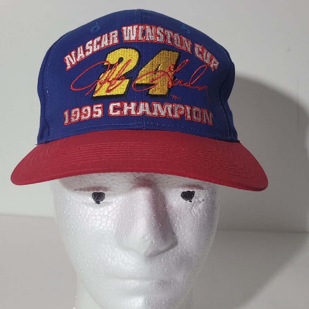 Vtg Competitors View Jeff Gordon #24 Winston Cup 1995 Champion Snapback Hat/Cap